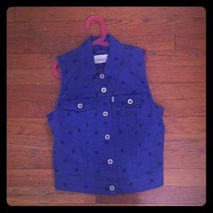 Blue Polka Dot Jean Vest - Levi’s